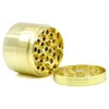 Groothandel goud 4 lagen 40 mm 50 mm diameter Grinder Rookaccessoires Zink Legering Tobacco Grinder Materiaal Kruid voor Hookahs Oil Dab Rigs Gr191