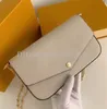 Женская сумка сумка сумка кошелек муфты кожаные оригинальные коробки серийный номер дата кодовой код цветок плечо крест тела мессенджер модный дизайнер