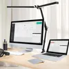 Bordslampor EU/US 12V Reading Desk Lamp med 96 st LED -lampor Justerbar svängarmklämmas ljus för Office/Study/WorkingTable