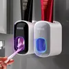 Toothbrush Holders ECOCO Automatic Toothpaste Machine Sticker Wall Bathroom Accessories Waterproof Squeeze Bracket Inventory Wholesale