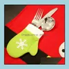 Other Bar Products Barware Kitchen Dining Home Garden Ll Christmas Table Tableware Mats Cutlery Bag Sets New Year Santa Claus Dhdwt