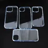 Coque transparente antichoc pour iPhone, compatible modèles 14, 13, 12, 11 Pro Max, XS, XR, coque arrière transparente en acrylique