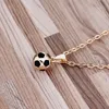 Pendant Necklaces Trendy Football Link Chain Soccer Charm Necklace Gold Color Sport Ball Jewelry Men Boy Children Gift NecklacePendant