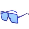 Fashion Plastic Big Square Frame Oversized Colorful Custom Women Shade Sunglasses Sun Glasses 2022