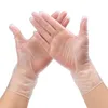 使い捨て手袋透明な肥厚したラテックスキッチンフードケータリングと美容サロン保護