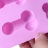 Silicone Ice Mold Funny Candy Biscuit Ice Mold Tray Bachelor Party Jelly Chocolate Cake Mold Household 8 Holes Baking Tools Mould F0623W2