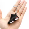 2022 Creatieve ontwerper 3D Sports sneaker schoenen Keychains Men Women Mini Leuke basketbal Key Chain Car Keyring Bag Pendant Gift Multi Colors