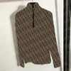 حرف غير منتظم نساء القميص القاع القاع الظهر zip zip turtleneck الأكمام الطويلة الأزياء السيدات السيدات الضيقة