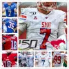 NCAA SMU Mustangs Jersey 2 Ke'mon Freeman 25 TJ McDaniel 30 Tyler Lavine 31 Merek Pierce 83 Kylen Granson Blanc Bleu Bfc 150e Jerseys