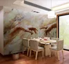 Custom 3D Wallpaper Mural living room bedroom Relief art hand marbled background wall mural pegatinas de pared