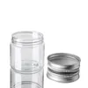 20Pcs 30506080120150ml Storage Jars With Lids Aluminum Round Canister Empty Plastic Cosmetic Jars Food Travel Bottle Pot 220719