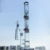 Plastic Keck Hookahs With Ash Catcher 3 Chambers Thick Glass Build A Bong BeeComb Disc Perc Straight Tube Oil Dab Wax Rigs Ship By Sea WP522