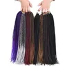 Caixas de caixa de crochê de crochê de 14 polegadas de deusa sintética de cor curta pré-loopada para extensões de cabelo de mulheres negras