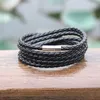 Link Chain -Saling Hand-Woven Multi-Layered Armband Trendy Manlig personlighet Punk Leather Men's and Women's Hand Rope Trum22