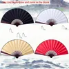 8 Inch10 Inch Silk Cloth Blank Chinese Folding Fan Wooden Bamboo Antiquity Folding Fan For Calligraphy Painting285M9427380