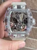 Designer Watches RiichardsMilers RM56-02 modetrend Full Automatic Mechanical Tourbillon Hollow Transparent Real Personality Ly