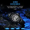 Nowi moda mężczyźni oglądają wielofunkcyjny pusty zegarek mechaniczny Luminous Waterproof