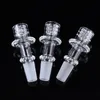 10mm 14mm Mężczyzna Clear Top Nail Smokig Akcesoria Płaskie Top na Haisahs Banger Diamond Knot Quartz Człowieka Bangers GQB25