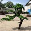 Decorative Flowers & Wreaths Artificial Flower Green Plants Guest-Greeting Pine Solid Wood Pseudopine Tree For Home Garden Furnishing Bonsai