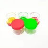 Bocs en verre antiadhésifs Récipient de cire de tampon 6 ml de concentration d'odeur Conteneurs Concentré VIDES avec du silicone Lid9294224