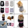 Dog Apparel Supplies Pet Home Garden Puppy Summer Small Cat Dogs Pets Clothing Cotton T Shirt Clothes Re Vest Drop Delivery 2021 Ifksc