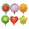 18 Inch Fruit Balloon Birthday Party Decor Balloon Pitaya/Orange/Kiwi/Carambola/Watermelon/Strawberry Shaped Foil Balloons