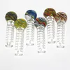 Spoon glycerin smoking glass hand pipe dab oil rigs glass water pipes bubbler 14mm slide bowl piece quartz nails