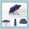 Paraplu's huishouden zonsondergen heen huizentuin kleine mode vouwen paraplu regen vrouwen cadeau mannen mini pocket parasol meisjes anti-uv waterping dhfmi