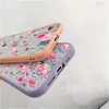 Vintage Feuilles Fleur Téléphone étuis pour iphone 12 11 13 Pro Max 12Mini X XR XS Max 8 7 Plus Caméra Protection Dur PC Coque