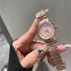 Montre de Luxe Women Watches Importerad japansk kvartsrörelse stålfodral diamantklocka armbandsur