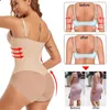 Kvinnlig midjetränare Shapewear Tummy Control Fajas Colombianas Body Shaper Sexig Vneck Corset Bodysuit Buildin Bra Camisole Tops 220702