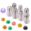 Russische gebakspuits voor crème Icing Piping Cake Decoration Tools Tips Leaf Tulp Rose Confectionery 220701