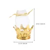 10/12/15 / 24pcs Golden Crown Shape Candy Bag Fête de mariage Fil Cordon Cadeau Sac Favor Pouches Treats Pouches Décoration de table CX220423