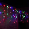 Strings Curtain Led String Light Fairy Icicle Christmas Garland Wedding Party Patio Window Outdoor Decoredleded