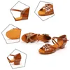 Kinderen dansschoenen voor meisjes vrouwen balzaal latin schoenen dames moderne tango dansende uitvoering salsa sandalen 3,5 cm hak 220507