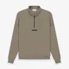 Felpe con cappuccio da donna Felpe 21ss Silicon Back Lettering Mezza zip Pullover Felpe Maglione Uomo Collo alto Casual Maglioni oversize