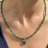 Girocolli Girocolli Collana estiva in pietra naturale Collana blu verde colorata fatta a mano con ciondolo retrò accessorio regalo per gioielli da spiaggia madre Girocolli Gord22