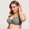 2020 New Decompression Wide Shoulder Strap Thin Style with Steel Ring Micro Gathering Large Bra Smooth Stripe Underwear T220726