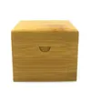 ウォッチボックスケースカスタマイズされた竹ディスプレイボックス高品質の収納木製には、ロゴドロップが刻まれています
