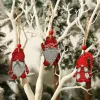 Wooden Christmas Gnome Ornaments Xmas Tree Hanging Pendants Home Party Decor Supplies Festival Gift sxjun29