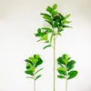 Dekoracyjne kwiaty wieńce 122 cm fałszywe drzewo tropikalne sztuczne rośliny FICUS gałąź gałęzi plastiku guma prawdziwe dotyk liście bonsai liście wewnętrzne