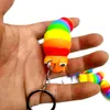 Chave de brinquedo de brinquedo de brinquedo de caracol 7,5 cm Fidget Toys Super descompressão do carro criativo Chain Chain Caterpillar Bag Doll Pingente Gifts