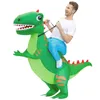 Puntelli del PARTY di Halloween costume da spettacolo per bambini Dilophosaurus mount party fornisce divertente costume gonfiabile di dinosauro