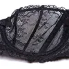 Mulheres transparentes Sexy Underwire Women Lace Ultra-Fiin Fundwear Bra 220511
