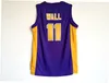 NCAA High School Holy Basketball John Wall Jersey 11 Men Team Color Purple Away Breathable Pure Cotton For Sport Fans All Stitched College Excellent Quality
