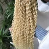 ALI MAGIC Afro Kinky Curly Human Braiding Hair Bulk No Weft 1PC 100g Natural Black Brazilian Real Hair Bundles 10-30 Inch Blonde Customizable Colors Wholesale