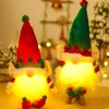 Juldekorationer Merry Glowing Dolls Toys Night Light Cap Faceless Doll Gnome Decoration For Home Xmas Noel Navidad Kids GiftChristmas