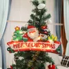 Strings Christmas Tree Santa Claus LED Light Holiday Window Hanging Lamp With Suction Cup Hook For Year Xmas Party Showcase DecorLED Strings