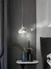 Hanglampen Noordse luxe kristallen lichten Postmoderne glans hangende lamp slaapkamer bedrestaurant Parlon Corridor Studypendant