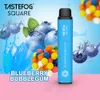 JC Tastefog SQUARE Rechargeable 3500 bouffées Myrtille Bubblegum Saveur Jetable Pod Vape Kit Cigarette Électronique En Gros
